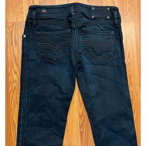 Diesel Matic 008kx Jeans Women 28x34 Slim Straight Leg Low Rise Cowgirl